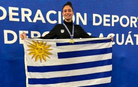 Angelina Solari estableció un nuevo récord nacional absoluto en los 100 metros mariposa